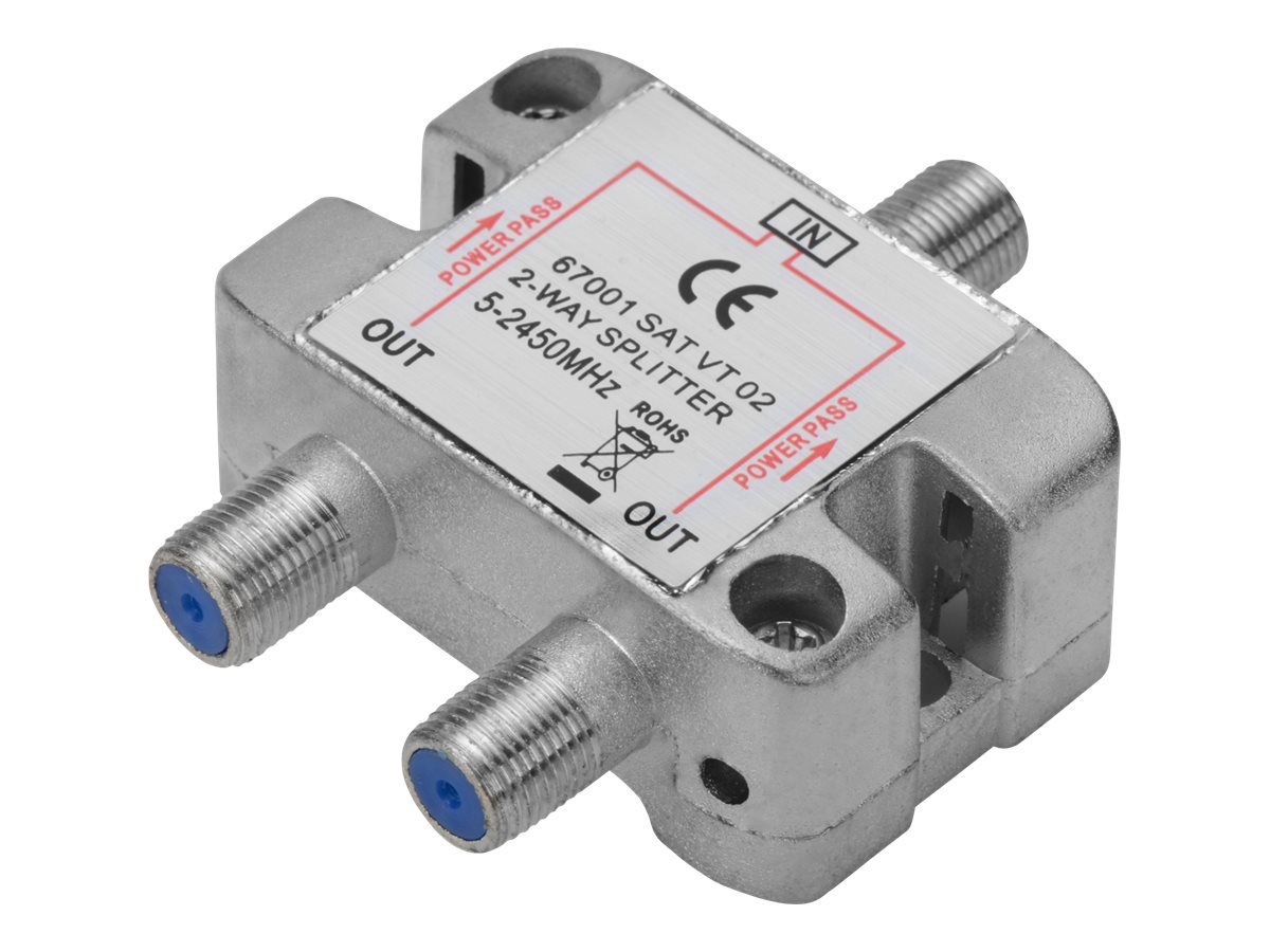 ednet84675 SAT Distributor F Connector Female Socket