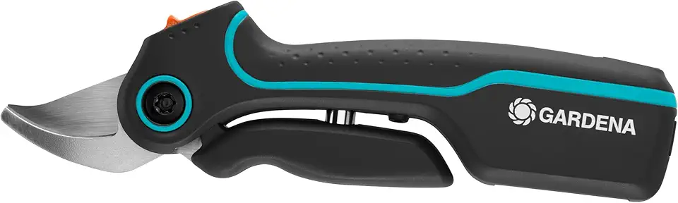 GARDENA AssistCut : Sécateur sans Fil avec Un Diamètre de Coupe de 25 mm, pour Couper Facilement et sans Effort Les Branches, Les Jeunes Pousses et Les Fleurs, avec Câble de Recharge USB-C (12222-20)