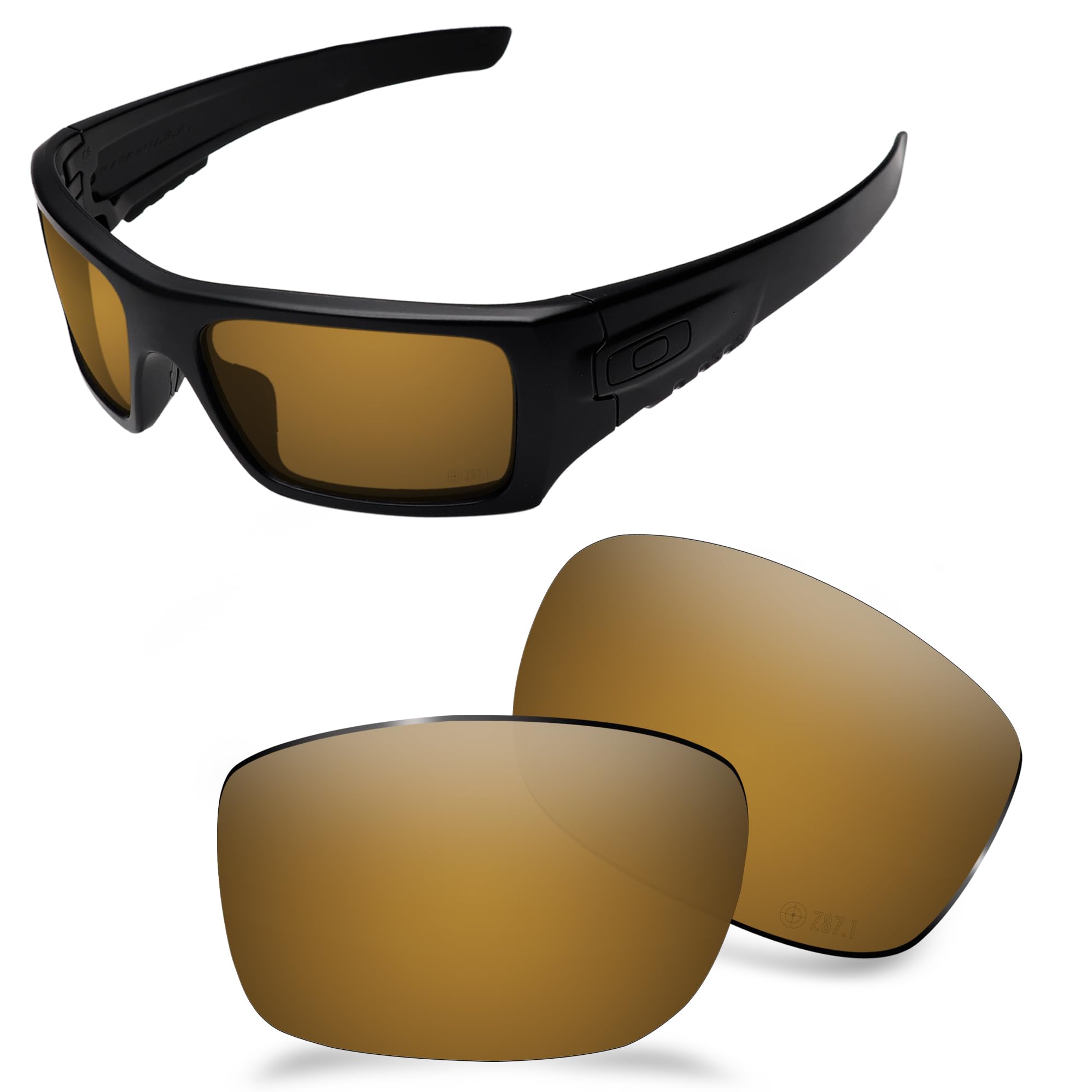 AOZAN ANSI Z87.1 Replacement Lenses For Oakley Si Ballistic Det Cord Sunglasses