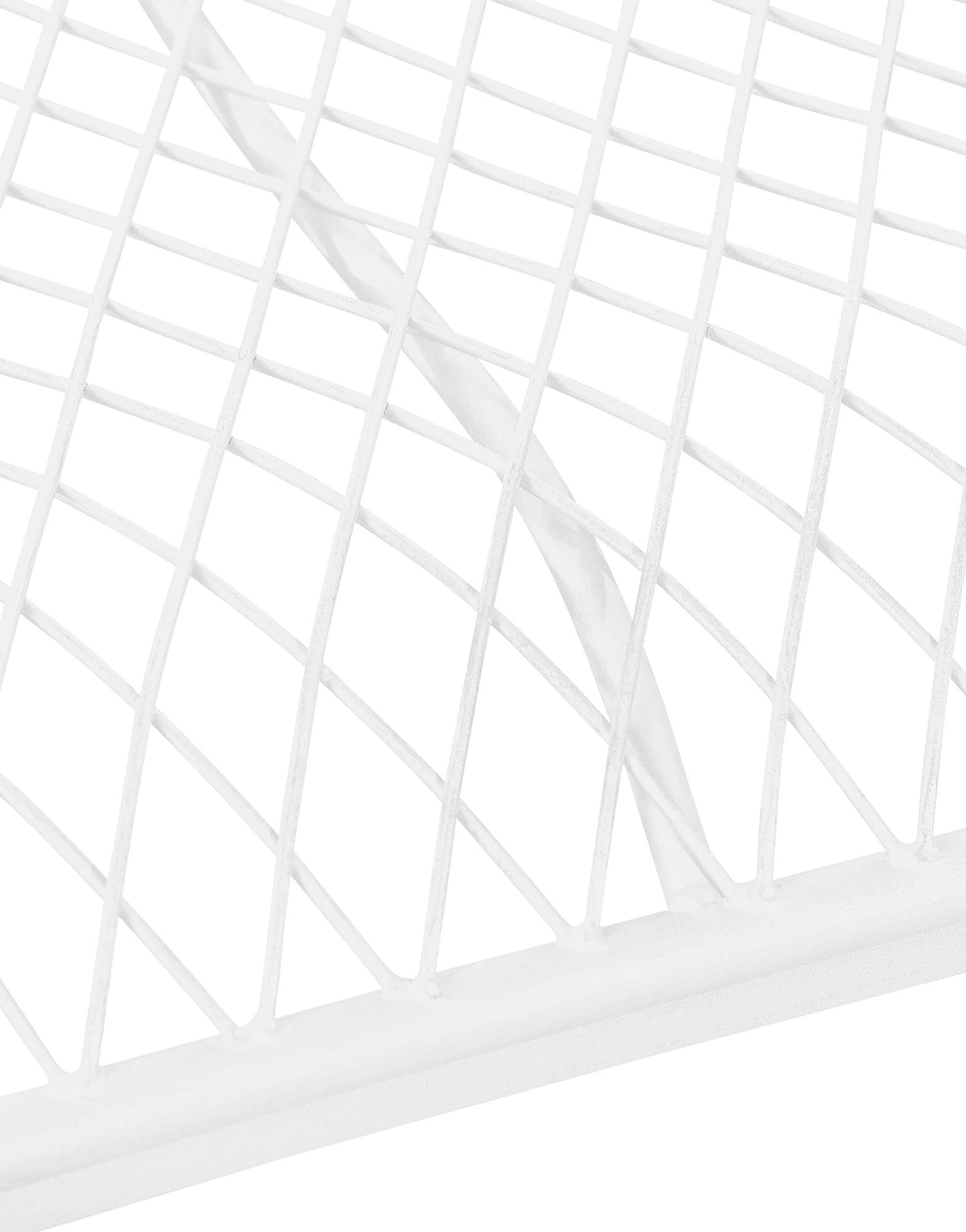 CLP Panchina Da Giardino Tara In Ferro Laccato I Panchina Da Esterno Stile Rustico Nostalgico I Panca Outdoor 113 x 47 CM, Colore:bianco