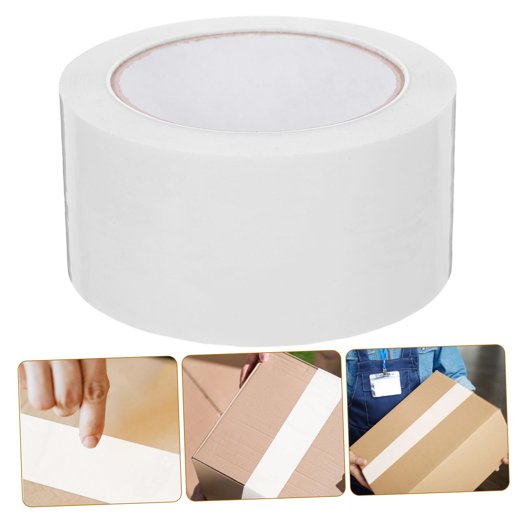 Anneome 3 Rollen Dichtungsband aus Opp mit Starkem Klebstoff Multifunktionales Reparatur und Nahtband für Innen und Außenanwendungen Weiß 55mm X 91m