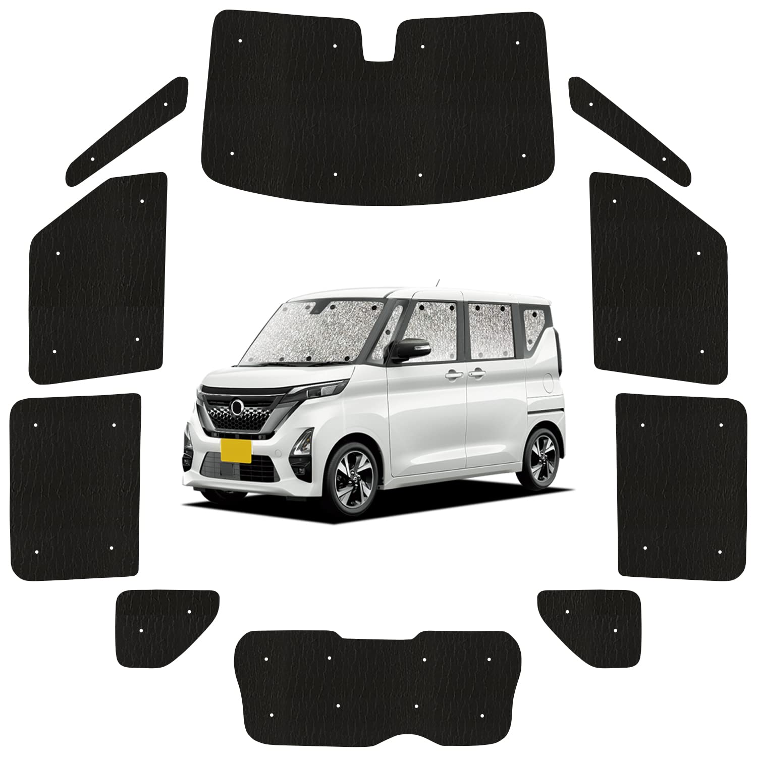 Amazon | 趣味職人 サンシェード シームレス ライト 車 ルークス 40系 