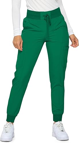 Pantalones quirúrgicos acanalados para mujer