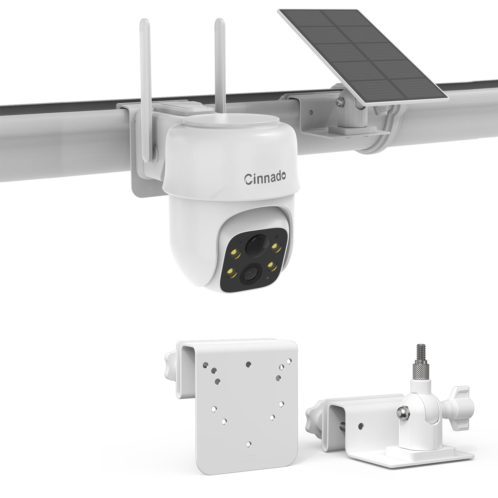 TIUIHU Gutter Mount for Cinnado Solar Security Camera Outdoor Wireless 2K CCTV Camera (Cinnado B6)