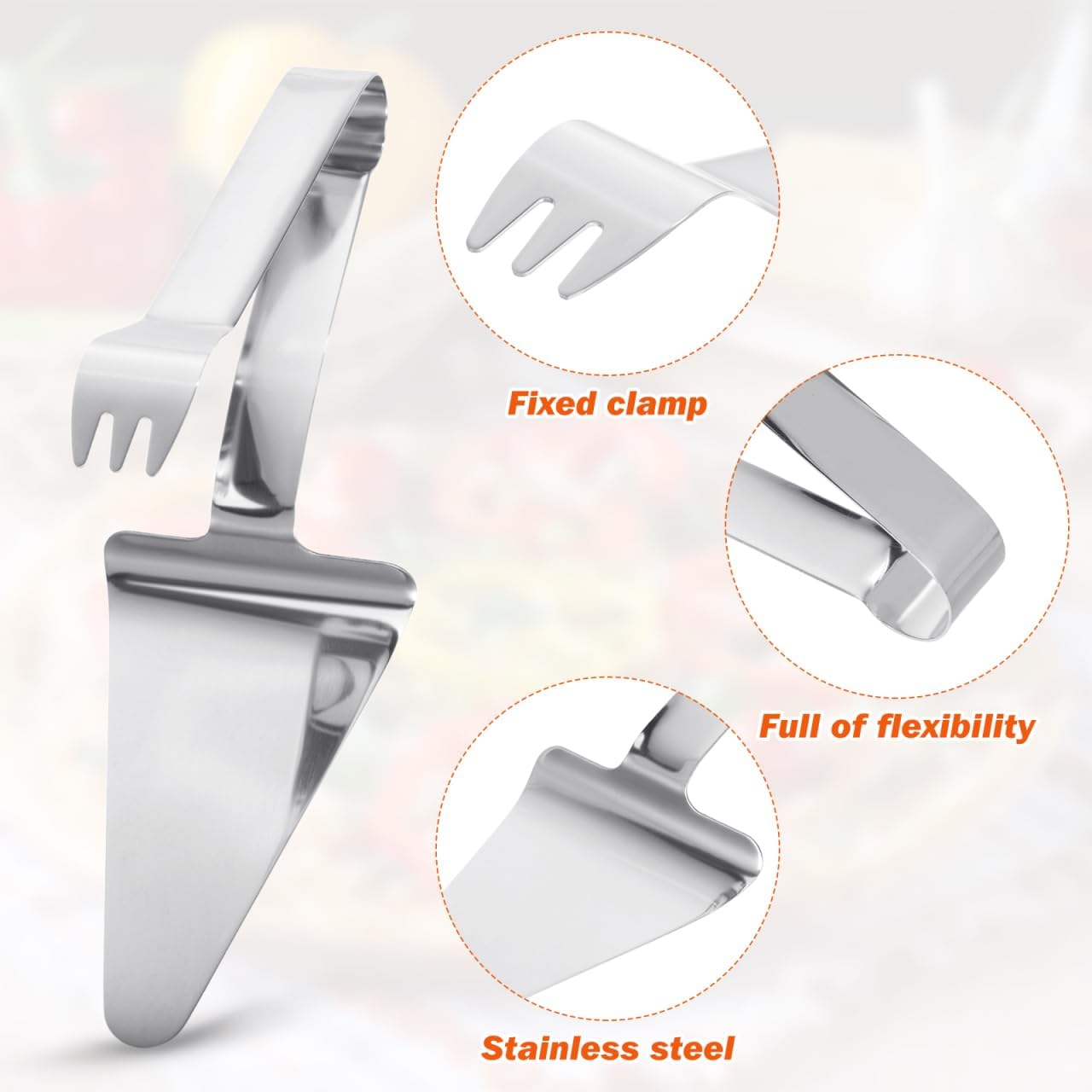 Luxshiny Pizza Spatula 11.22 Inch Stainless Steel Pizza Server with Heat Insulation Handle Baking Cake Shovel for Cake Pie Dessert Serving