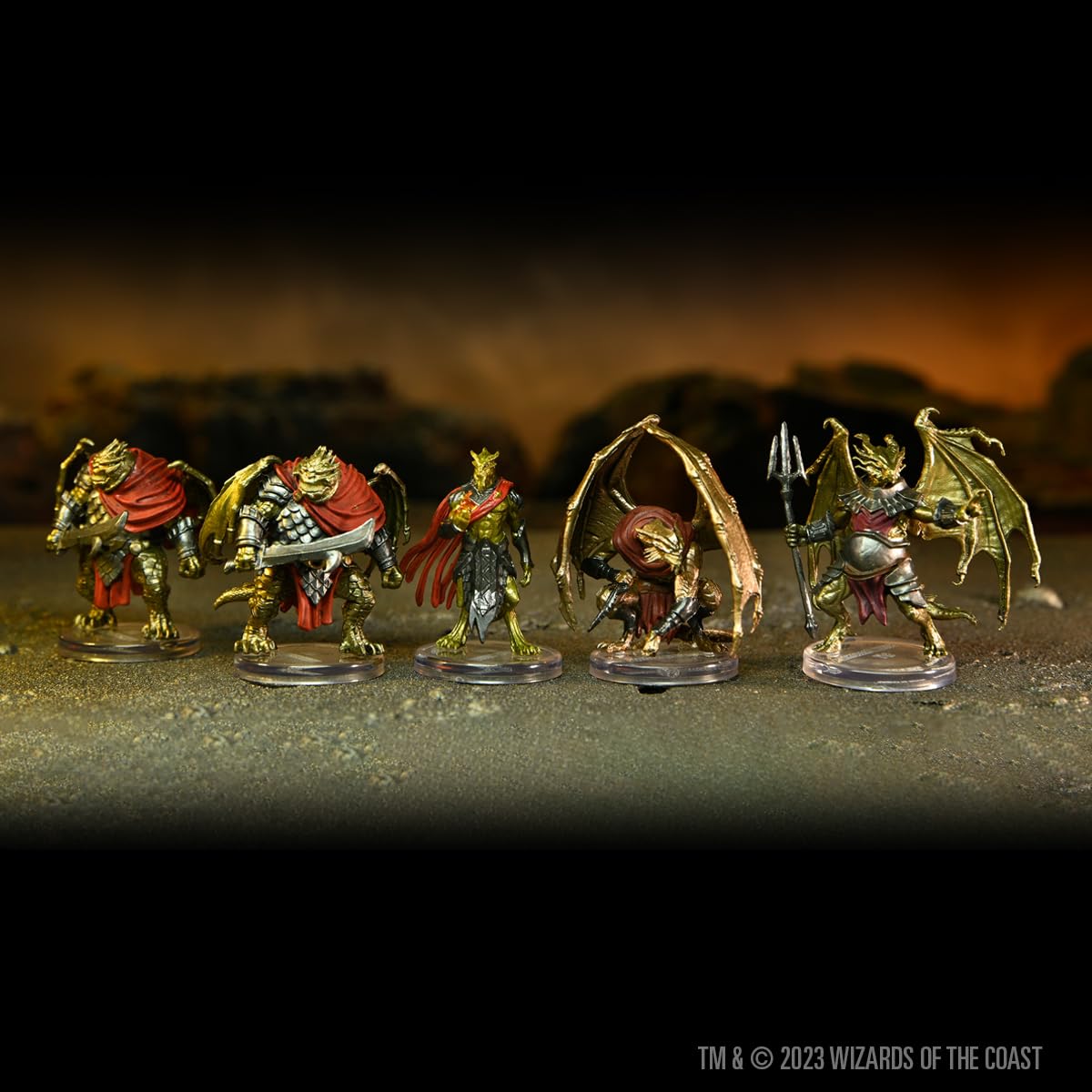 WizKids D&D Icons of The Realms Miniatures prépeintes Draconian Warband