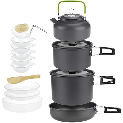 DPCR Camping Cookware Mess Kit 16 pcs