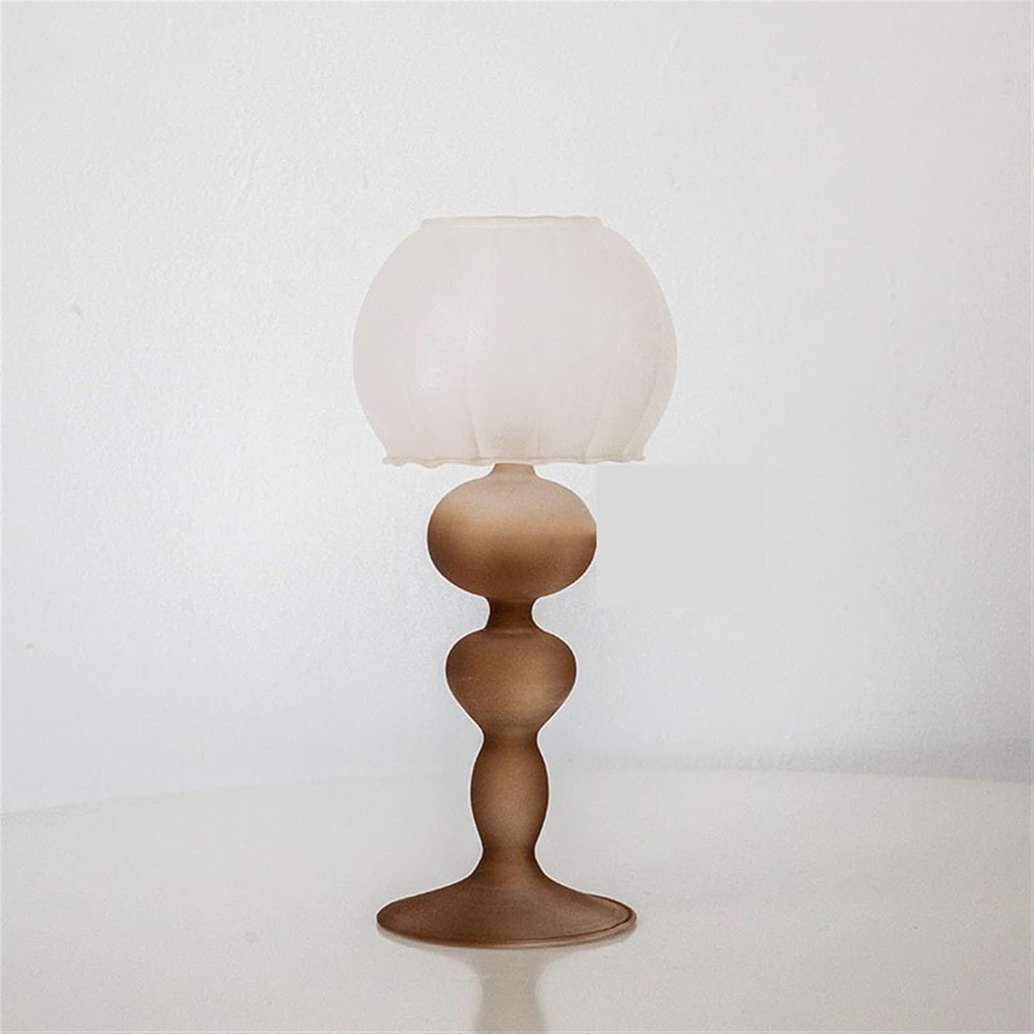 Candleholders Aromatherapy Candlestick Home Coffee Shop Table Decoration Vintage Frosted Glass