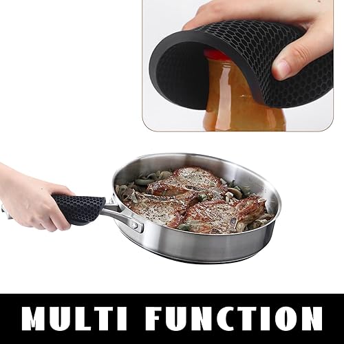 Vista 201 de Alfombrillas salvamanteles de silicona, soportes de silicona para ollas y sartenes calientes, tapetes resistentes al calor para mesas, encimeras