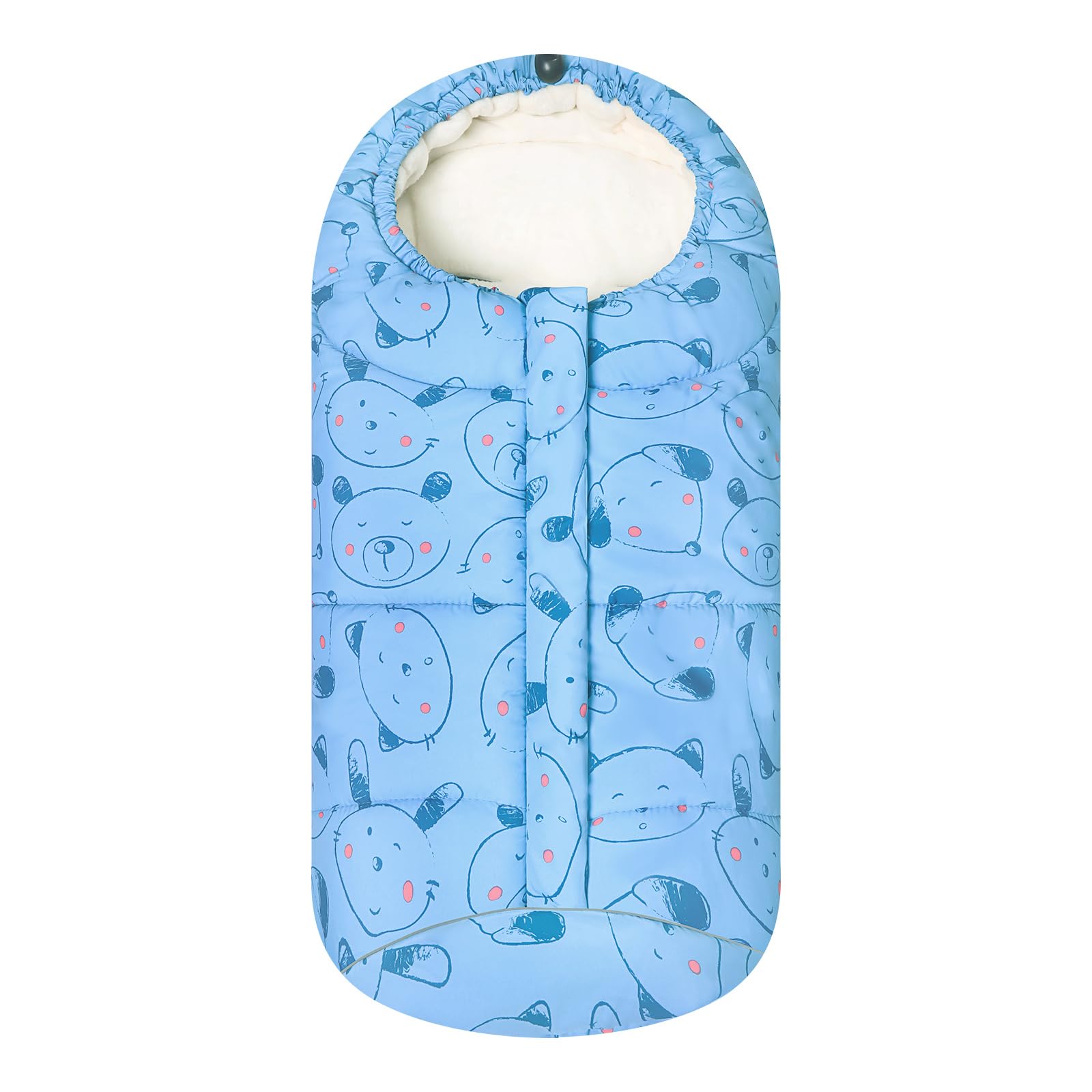 Sacchi Nanna per Bambino 3 Tog, Passeggino Sacco a pelo Neonato Coperta Universale Avvolgente 0-6 Mesi, Blu