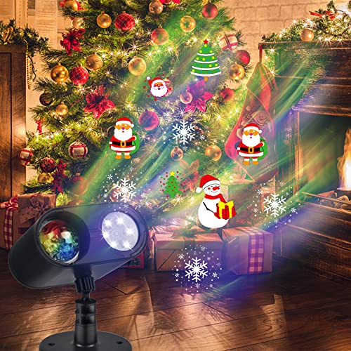 Halloween Christmas Projector Lights Outdoor, 2-In-1 Holiday Decorations Projector Lights, 20 Hd Effects 3D Aurora & Patterns Waterproof With Remote Control Timer For Xmas Halloween Decor Party #TOP6