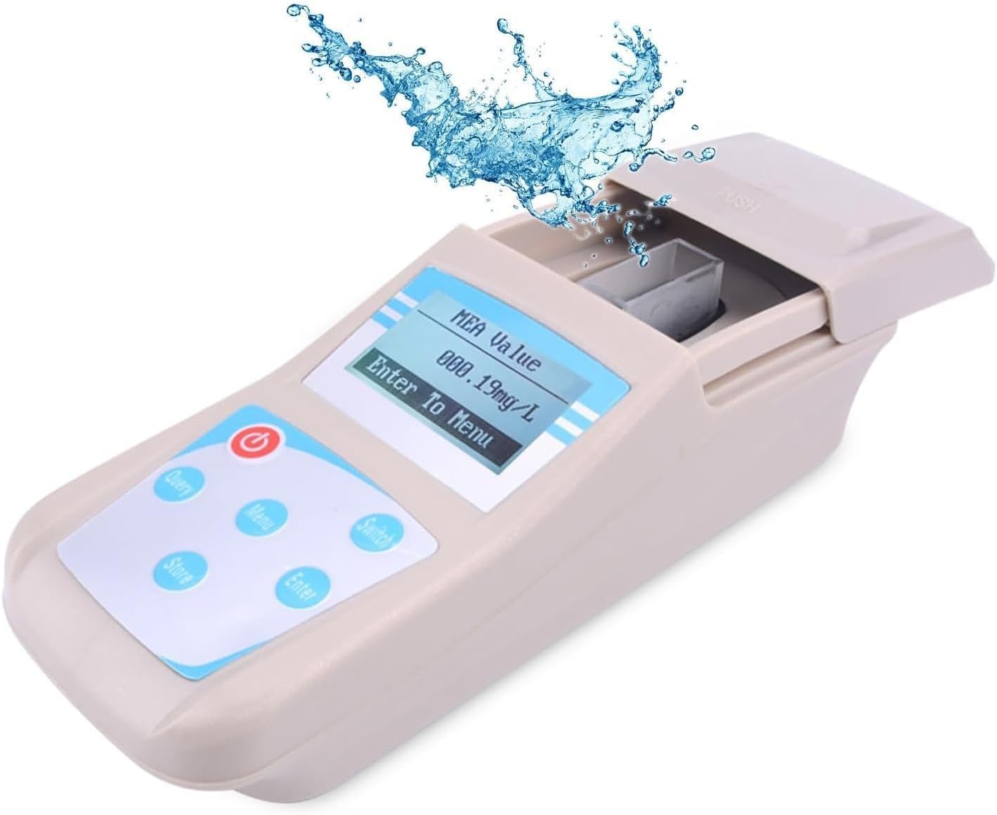Residual Chlorine Detector, Water Quality Tester, with Hd Display Screen, 10 Data Storage, 0-5mg/l Measuring Range, for Waterworks, Swimming Pool