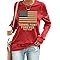 Women's Retro A True Patriot Turning Point Forever 1993 2025 Print Round Neck Sweatshirt This is the Turning Shirt Freedom Charlie Kirk Top Red
