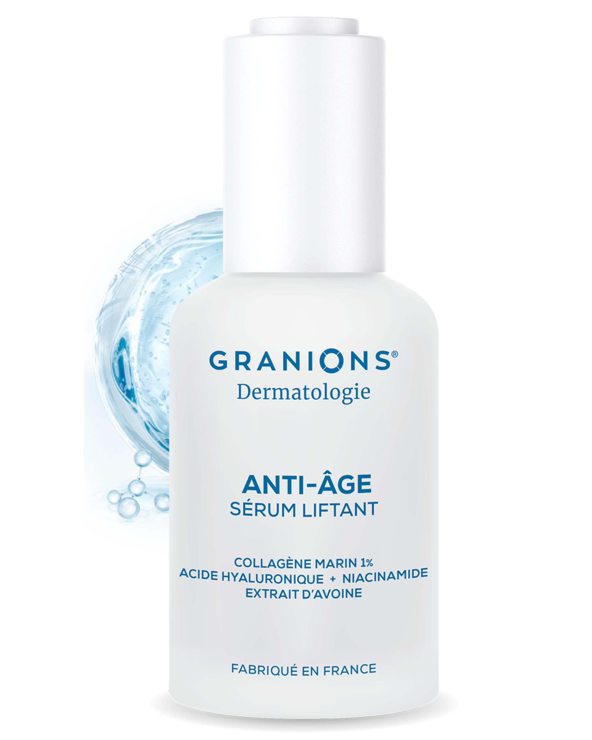 Sérum 30mL + Crème 50mL + Collagène Marin Poudre Granions : pack anti-âge complet