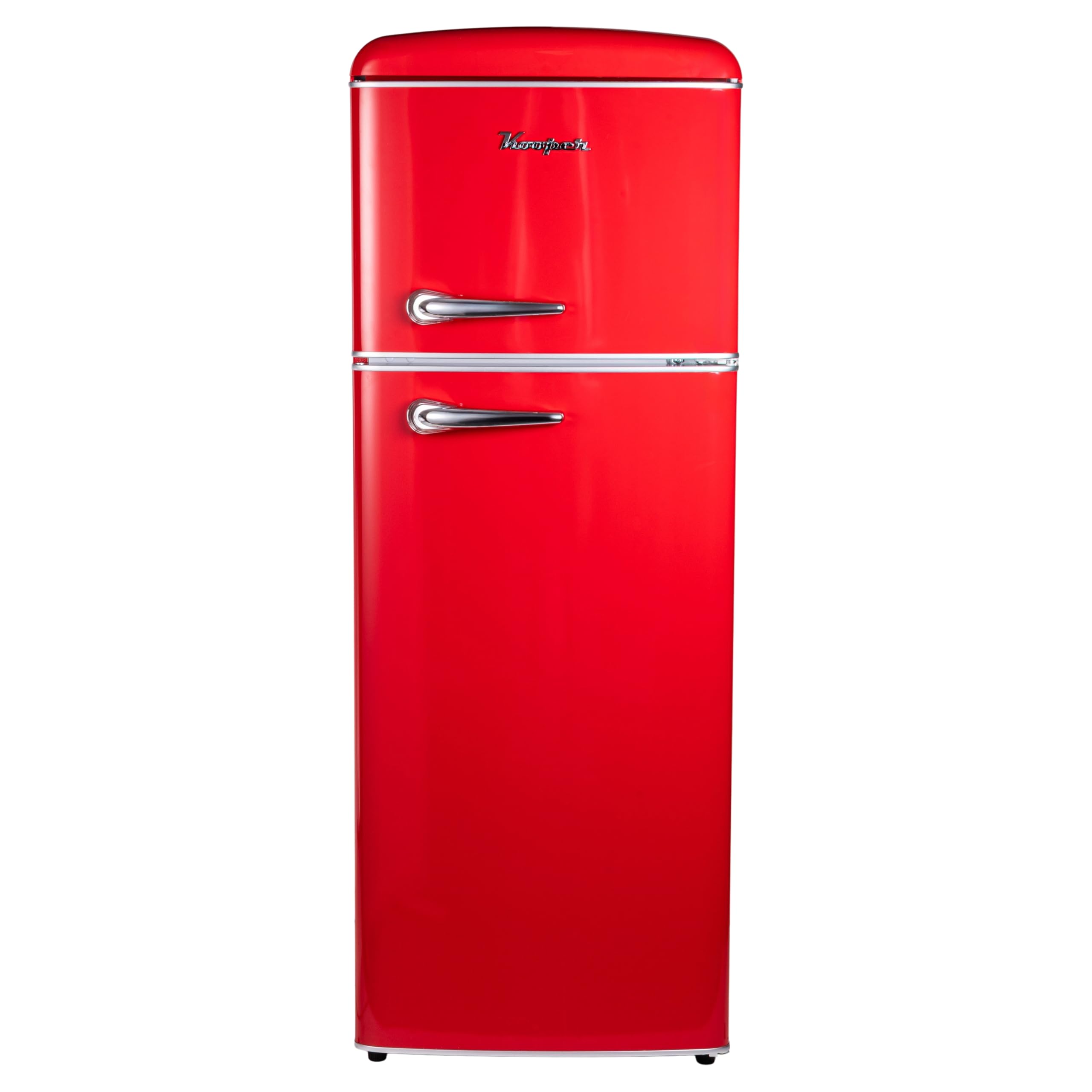 Frigorifero vintage doppia porta 240 L 54,6x55,4x148,7cm, rosso, Kooper