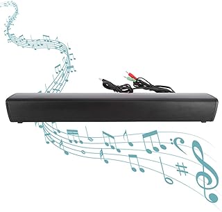 Agatige Computer Speaker, Stereo USB Powered Sound Bar with 3.5mm Jack for PC, Cellphone, Tablets, Desktop, TV
