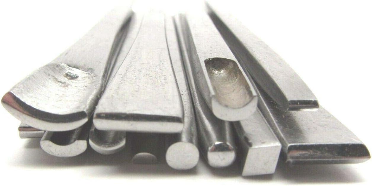 12pc New Chasing Repousse Tool Set, Straight Liners, Planisher and Embossing. 102