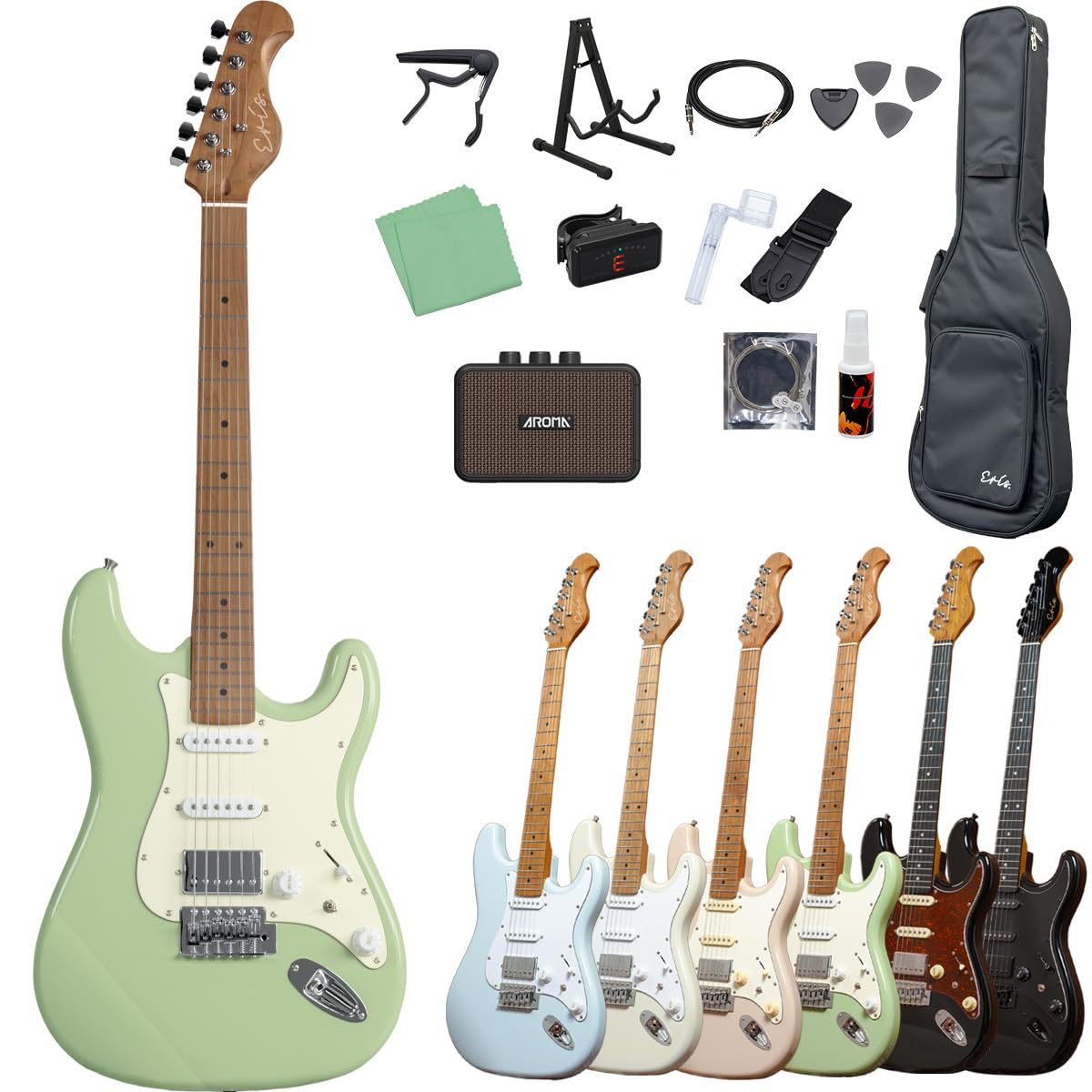 Amazon | Eris. Nestia エレキギター初心者セット SSH コイルタップ