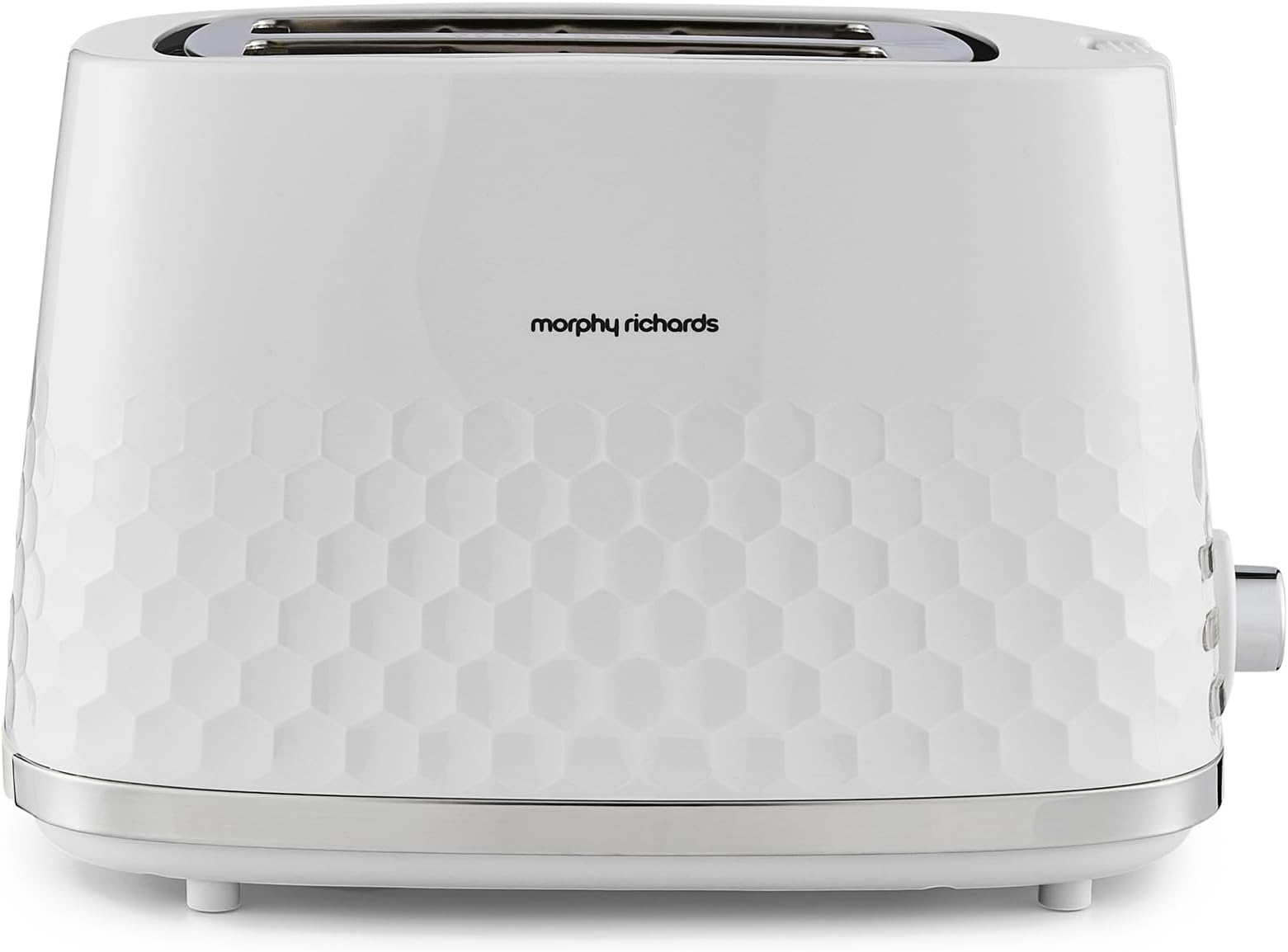 Morphy Richards Hive White 2 Slice Toaster - Gloss Finish - Plastic - 2 Slot - 220034