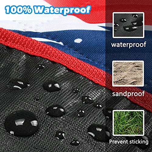 Tirrinia Extra Large Outdoor Waterproof Picnic Blanket, Sandproof & Waterproof 70" X 80" Blanket for Beach, Park, Camping or Travel, Portable for The Family, Friends, Kids. - Image 5