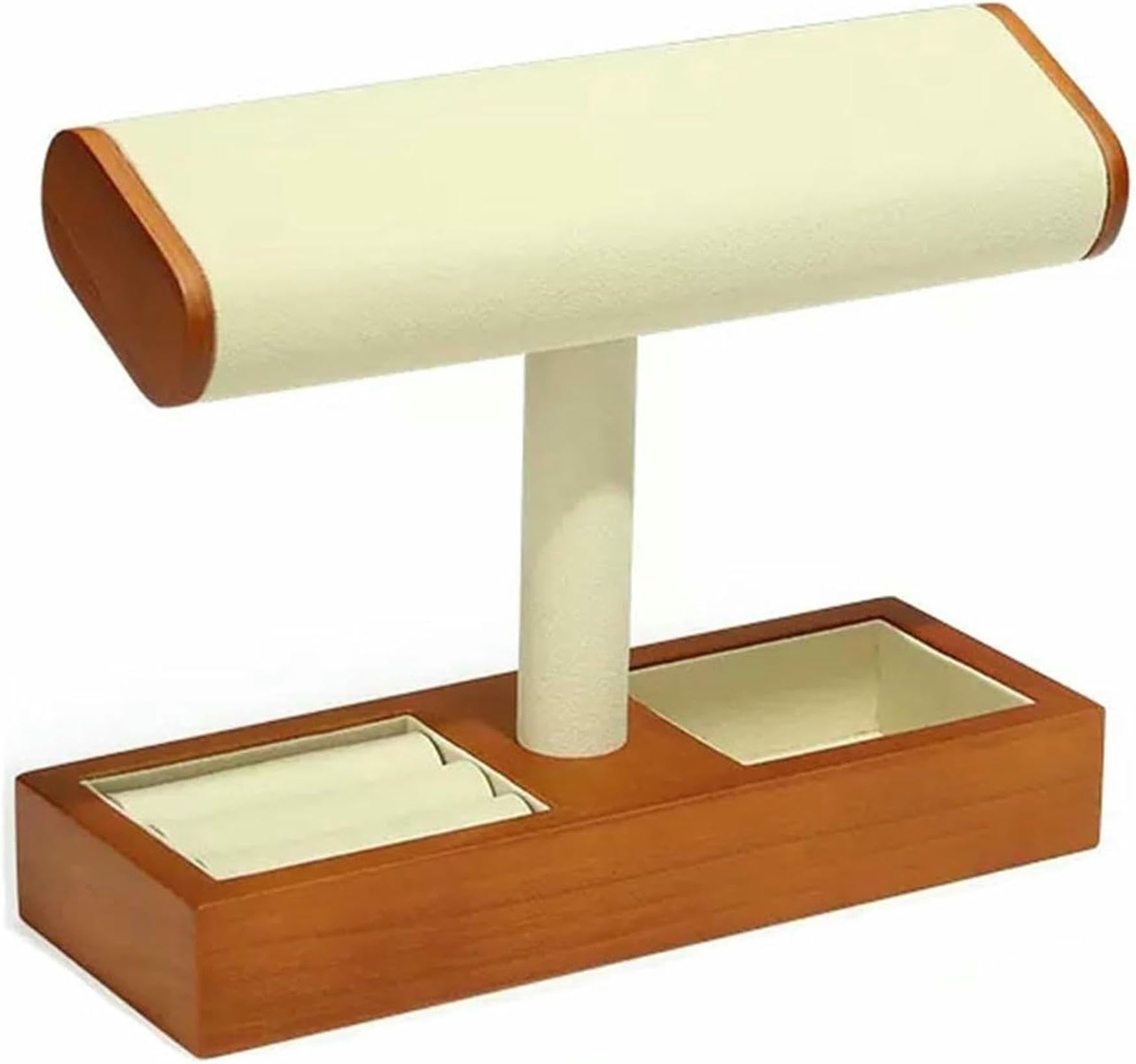 Support de stockage de bijoux multifonctionnels avec plateau d'anneaux et étagère de table