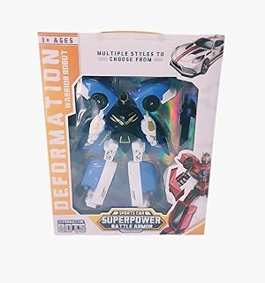 روبوت متحول إلى سيارة رياضية من Next Store – لعبة تفاعلية للأطفال مع تصميم مبتكر – تحول سريع وسهل بين الأوضاع – هدية رائعة للصغار لتنمية الخيال والمهارات