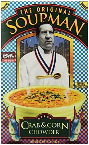 The Original Soupman, Crab & Corn Chowder, 17oz Carton (Pack of 3)