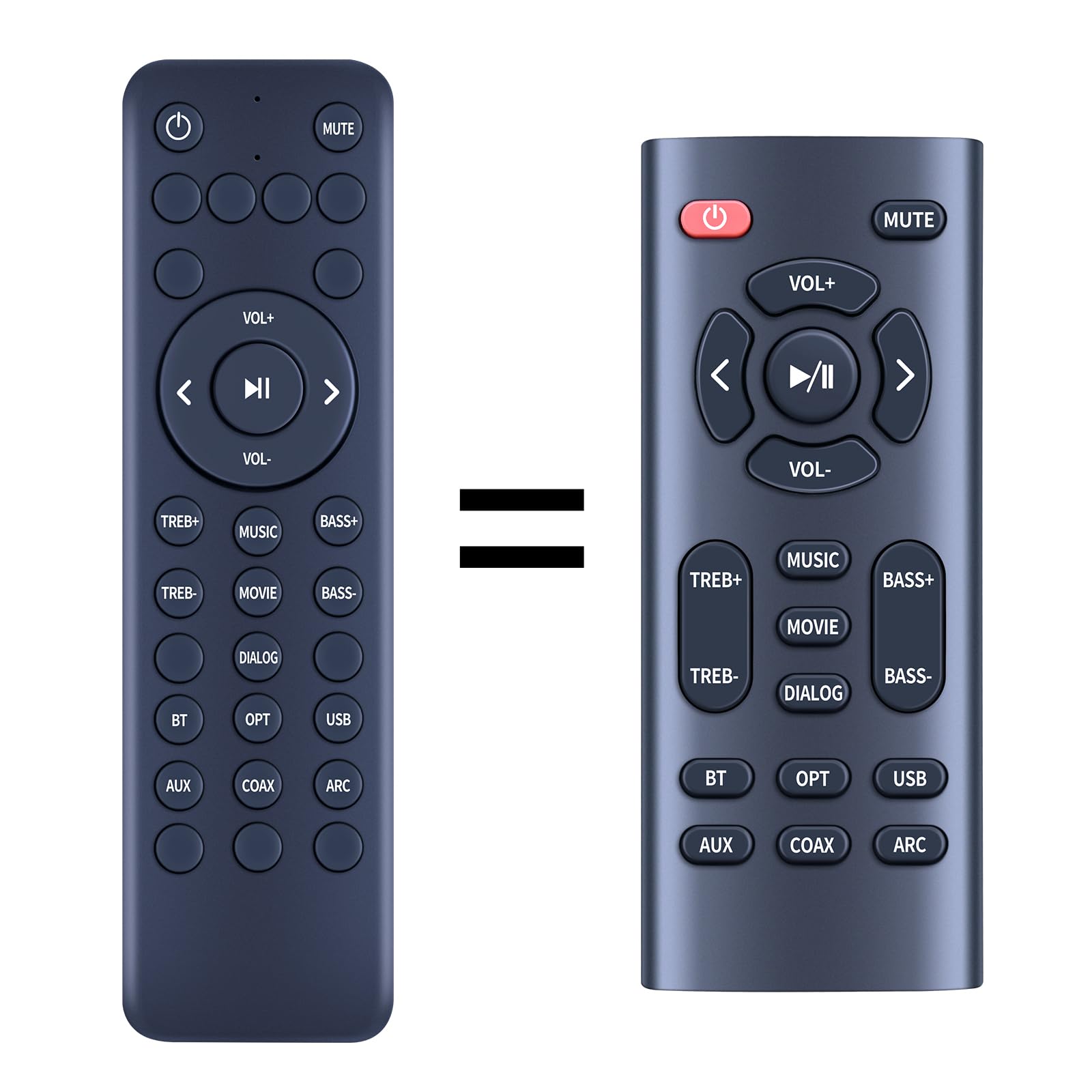 New Soundbar Remote Control for LITTOAK SE04 Sound bar, 16 Inch 50 Watt 5.0 Soundbars Controller