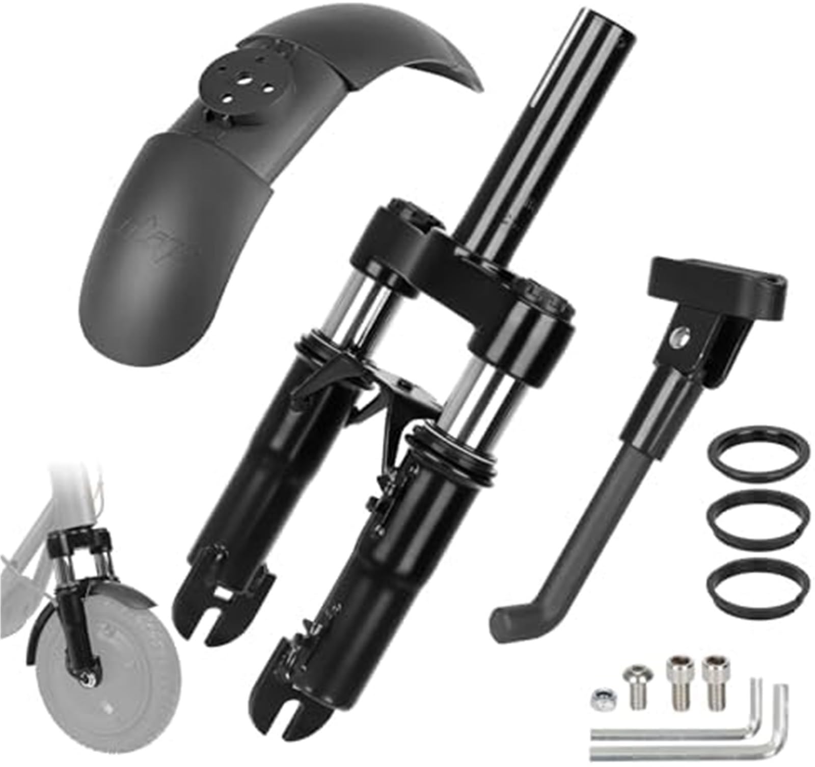 Suspension Avant for Amortisseur avec béquille réglable et Garde-Boue, Accessoires for Scooters électriques Segway, Ninebot, F20, F25, F30 Suspension arrière de Scooter