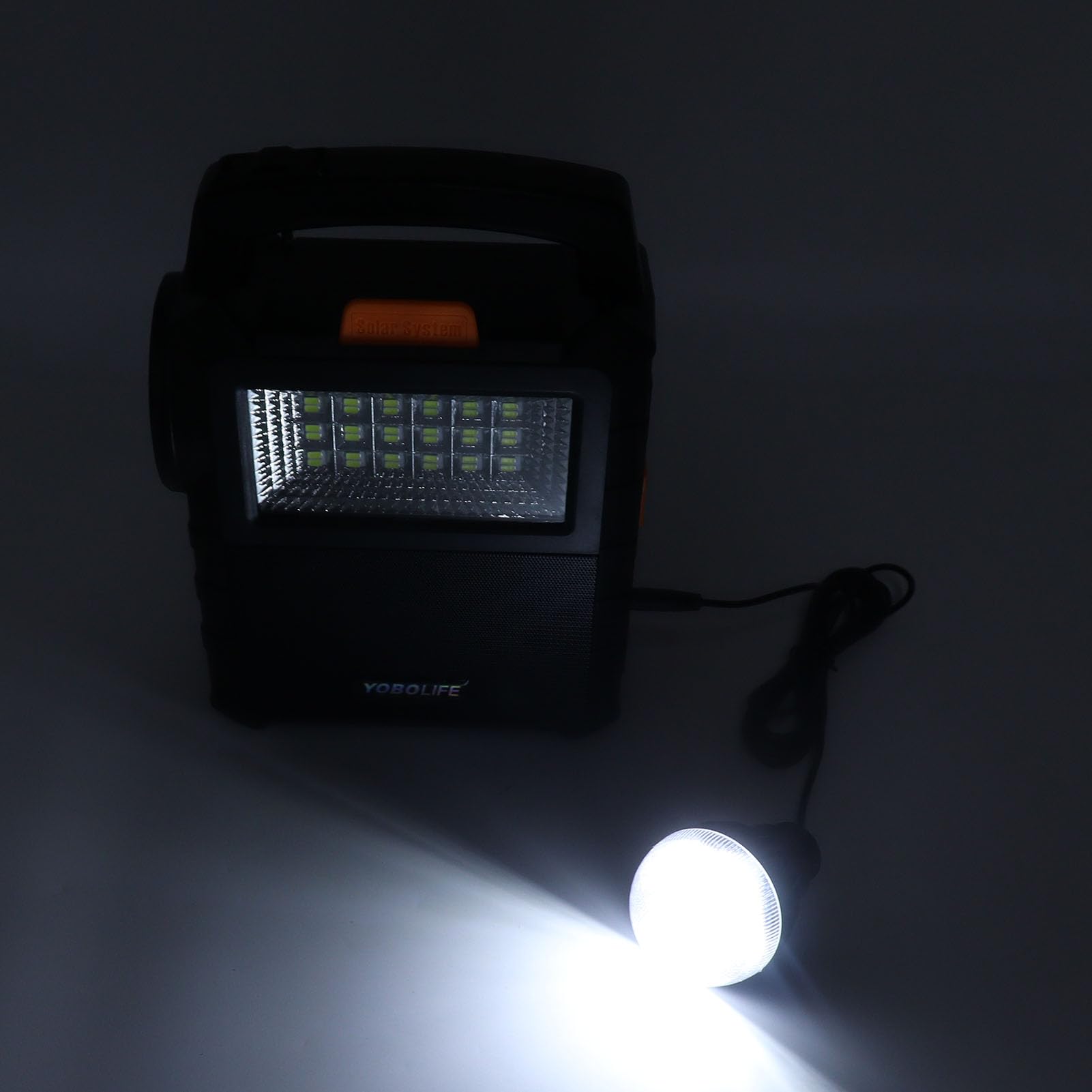 Generador Solar Portátil para Camping Aire Libre Energía Solar Emergencias Aventuras Exterior Batería Integrada Luz Crítica