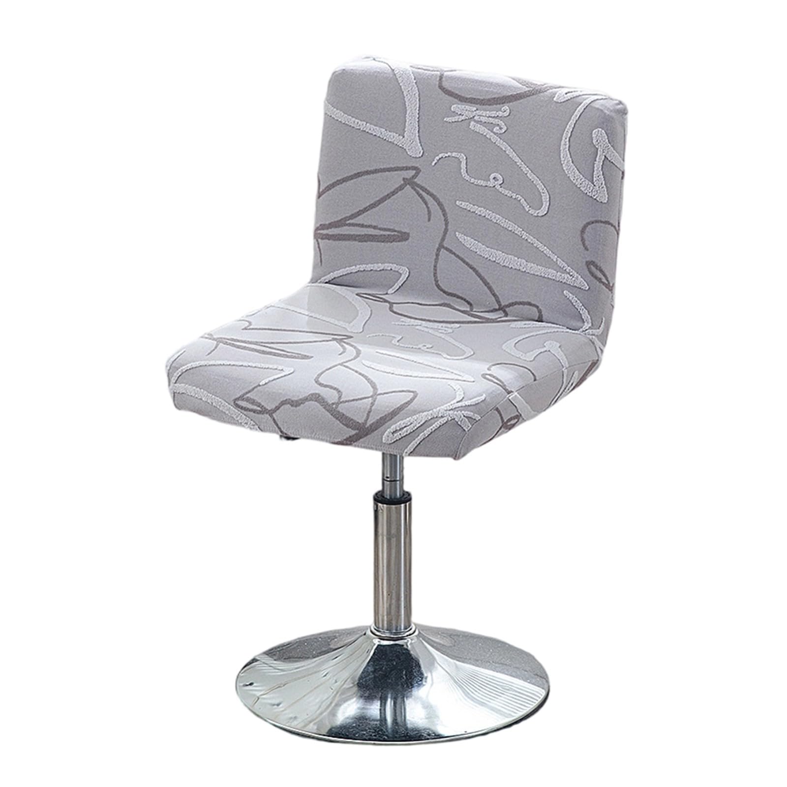 Housses pour chaises hautes de bar avec dossier au design extensible élégant, pack de 6 pièces