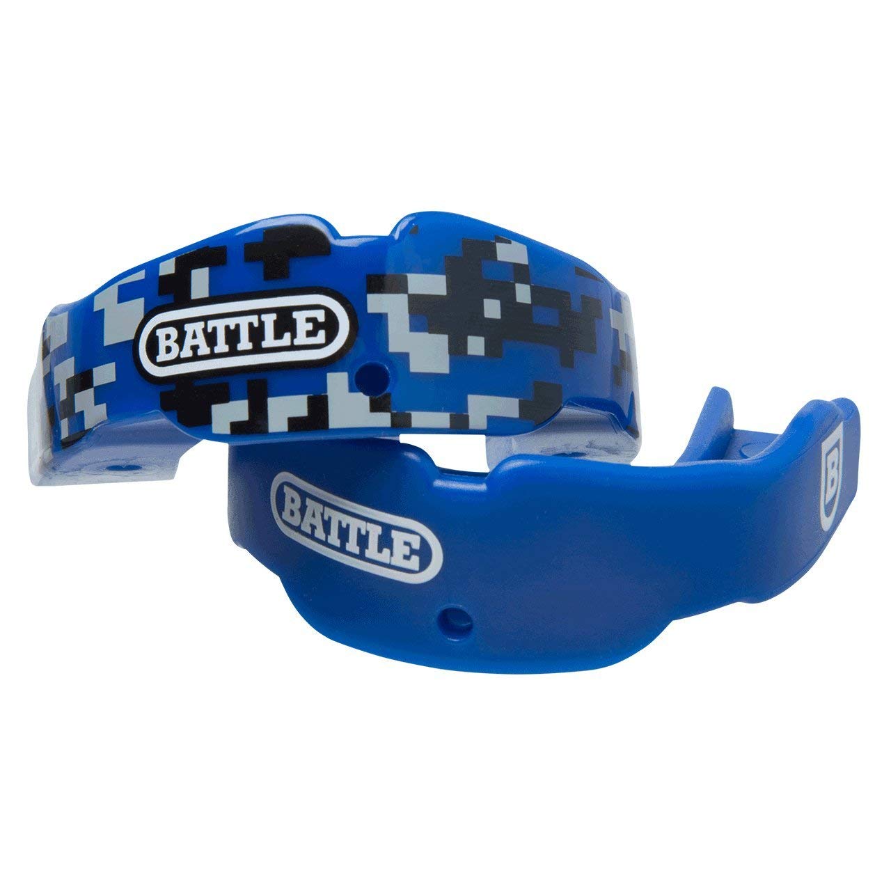 Battle Sports Unisex's Camo Mouthguard, Blue, Youth