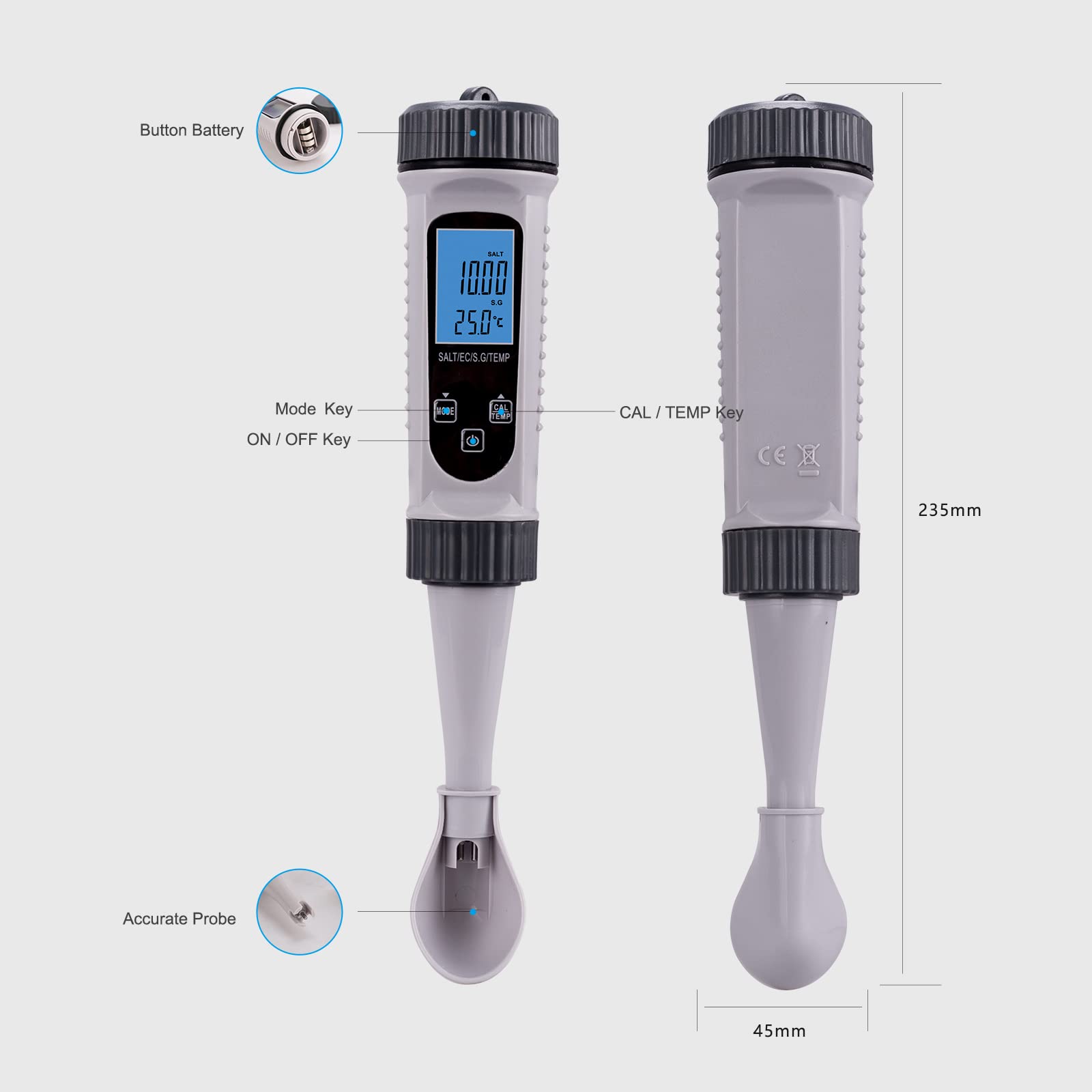 Digitales PH-Messgerät – Hochpräziser Wassertester Für Trinkwasser, Pool, Hydrokultur & Aquarium