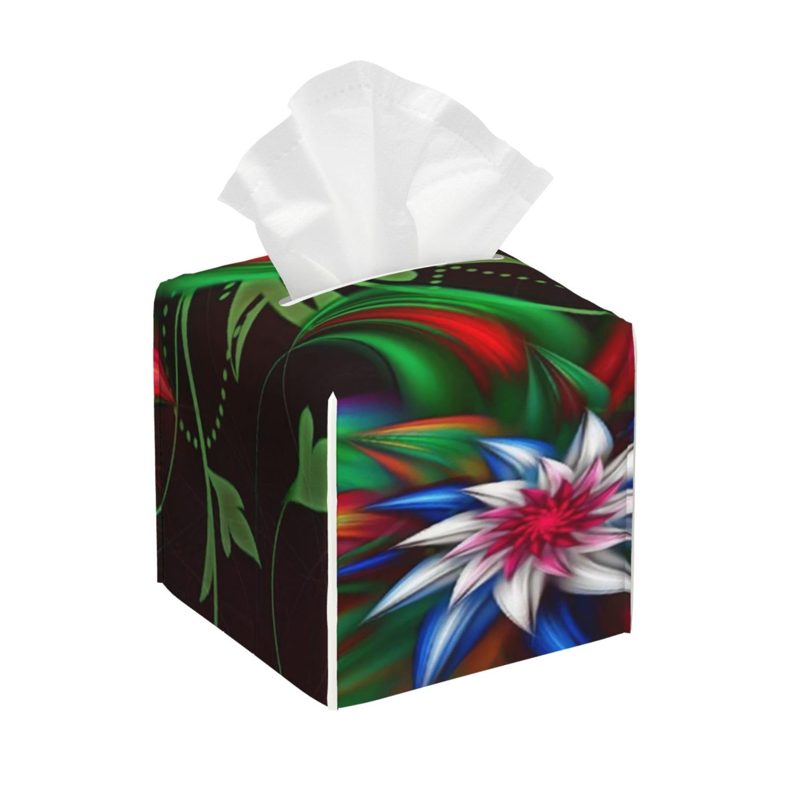 Cool 3D Graphics Creative Common PVC Cube Tissue Pack for Home Office Bathroom Use