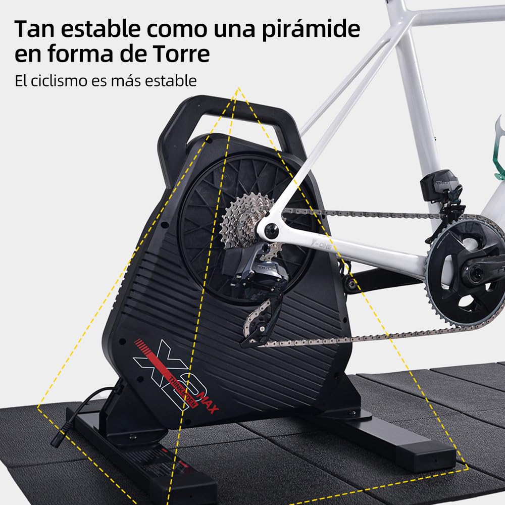 ThinkRider X2Max Smart Bike Trainer, Quiet Portable Design