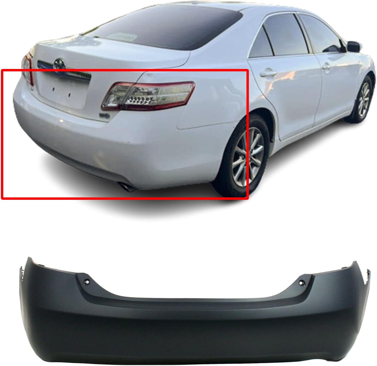 FitParts Compatible with Rear Bumper Cover 2007 2008 2009