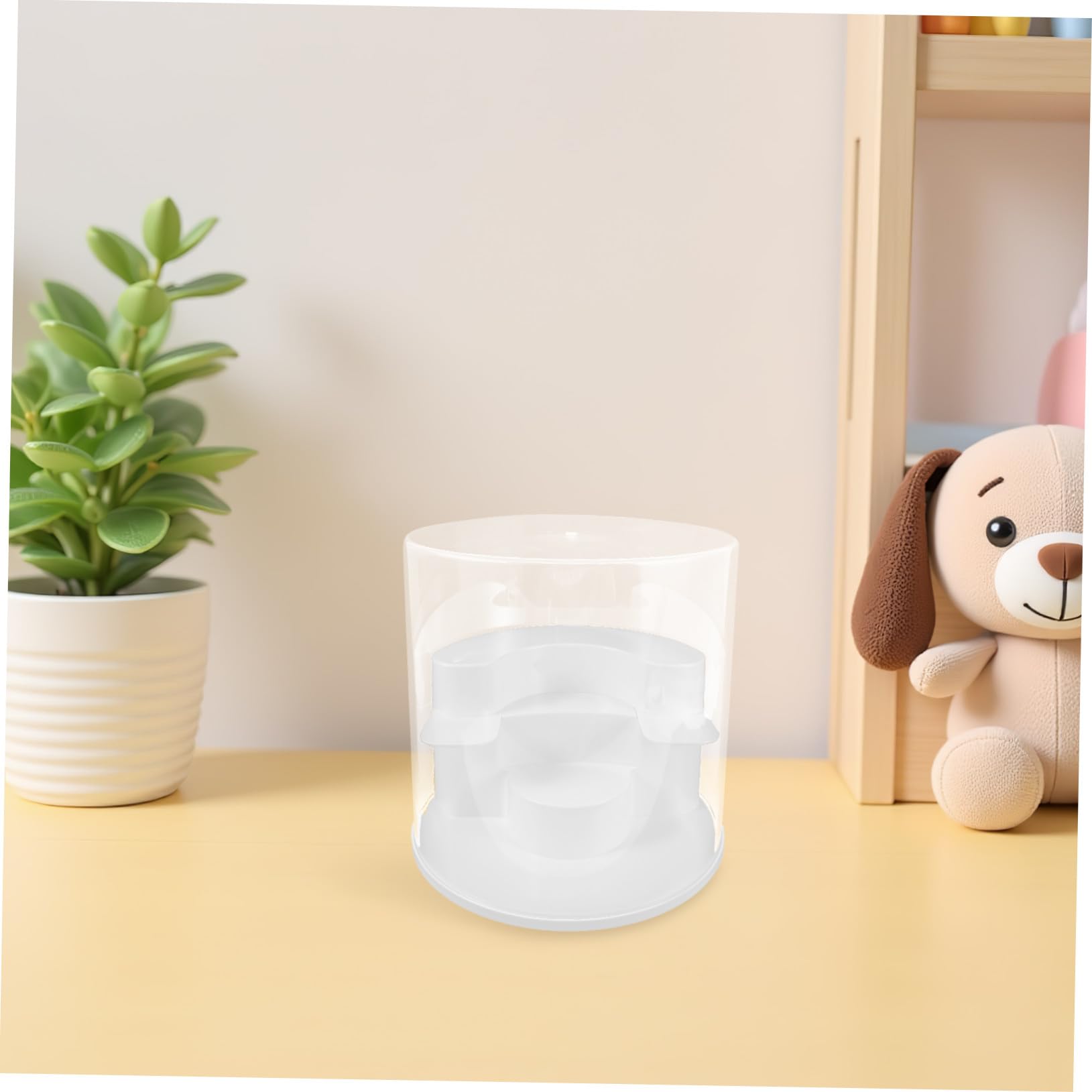 GLEAVI Transparente Vitrine für Sammlerfiguren aus Kratzfestem Kunststoff Aufbewahrungsbox mit Robustem Staubdichtem Design Stabile Ausstellung Modelle und Spielzeuge Weiß