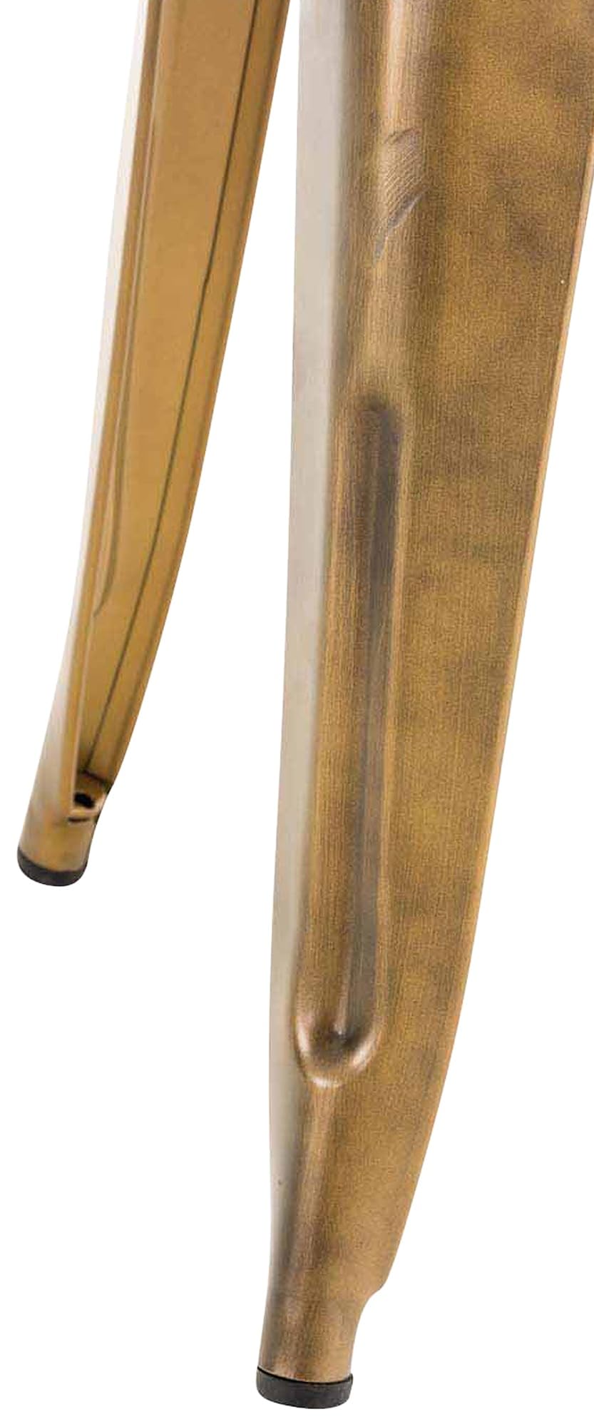 CLP Hocker Armin I Metallhocker stapelbar und pflegeleicht I Stapelhocker bis 200 kg belastbar I Sitzhöhe 46 cm, Farbe:Gold