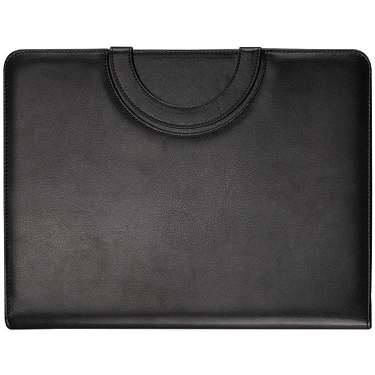 Portfolio mit Reißverschluss Schwarz A4 Pu Dokumenteninhaber
