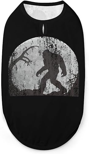 Divertidas camisetas para perros de luna llena de Bigfoot Sasquatch, camisetas de verano para mascotas, camisetas suaves sin mangas, ropa para