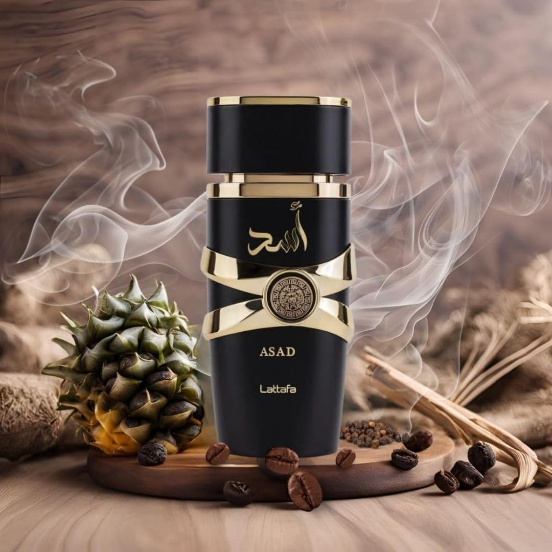 Lattafa Asad EDP Spray 100ML (3.4 OZ) Best Scent For a Lasting Impression. (PACK OF 3)