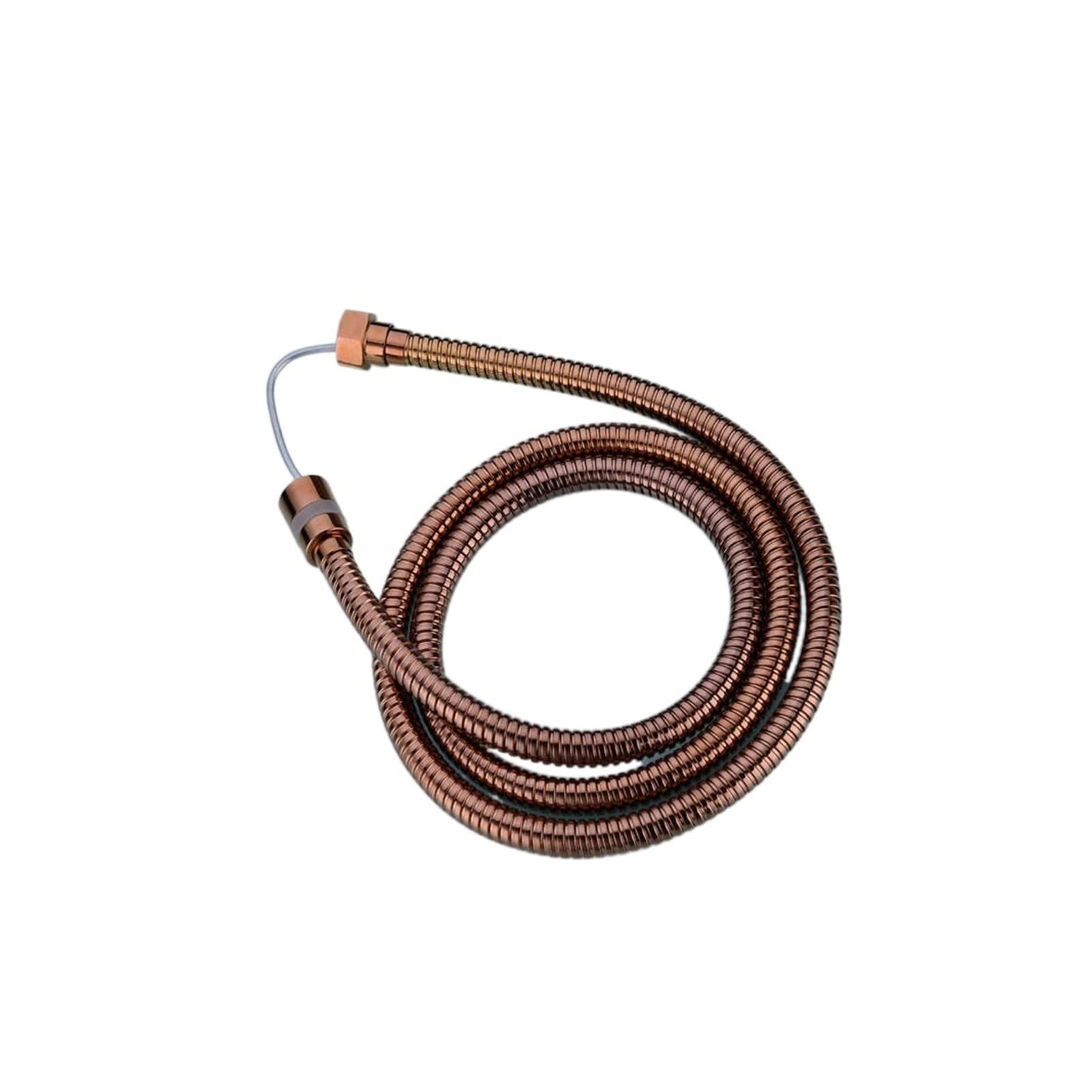 REMSEY Tubo Doccia ad Alta Pressione Tubo Doccia 150 cm Tubo Doccia in Acciaio Inox Tubo Flessibile for Il Tubo del Bagno del Tubo Flessibile Kindly (Color : Rose Gold)