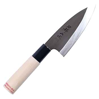 ★新品未使用★源正房刺身包丁300mm尺右片刃裏押し加工化粧箱入り堺打刃物 Amazon｜村田刃物製作所 刀都山水 ステンレスアジ切 105mm
