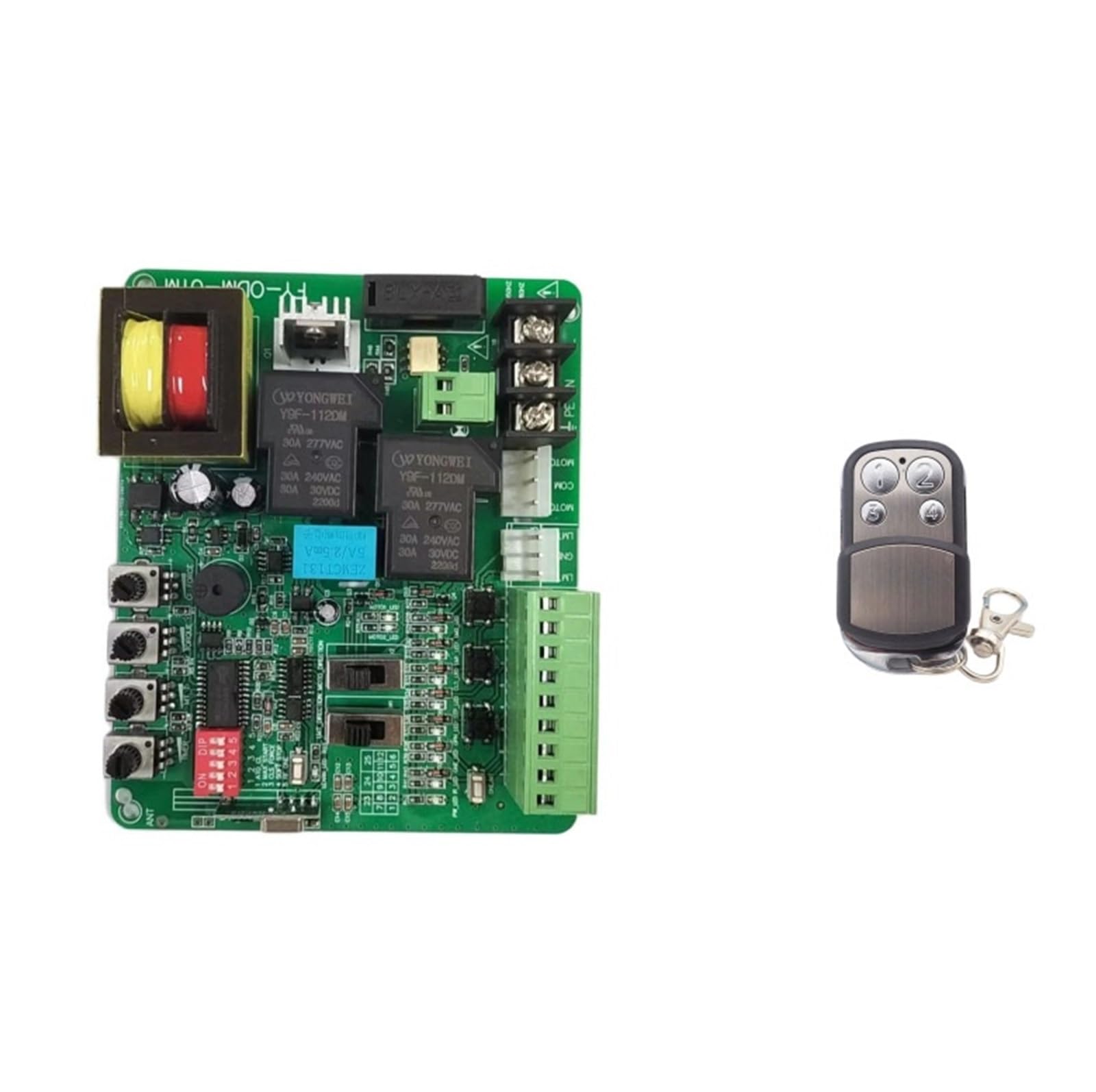 Sliding Gate Motor Circuit Board with Slow Stop Automatic Closing 433MHZ Remote Control and Mobile PCB(PCB 3 Remote 220V)