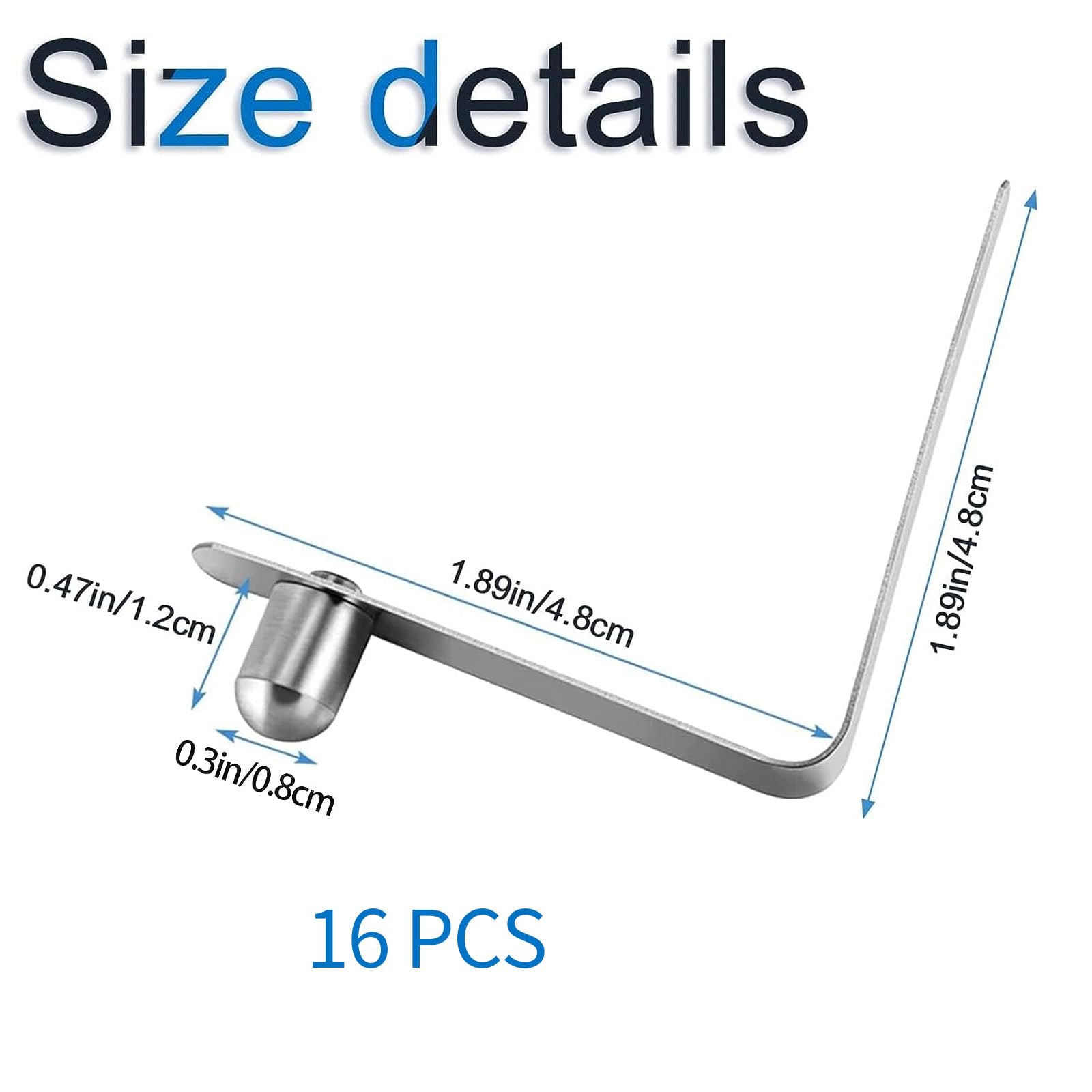 Clips En Acier Inoxydable MagiDeal - Lot De Fixations Rapides 8mm Pour Kayak, Tentes Et équipements