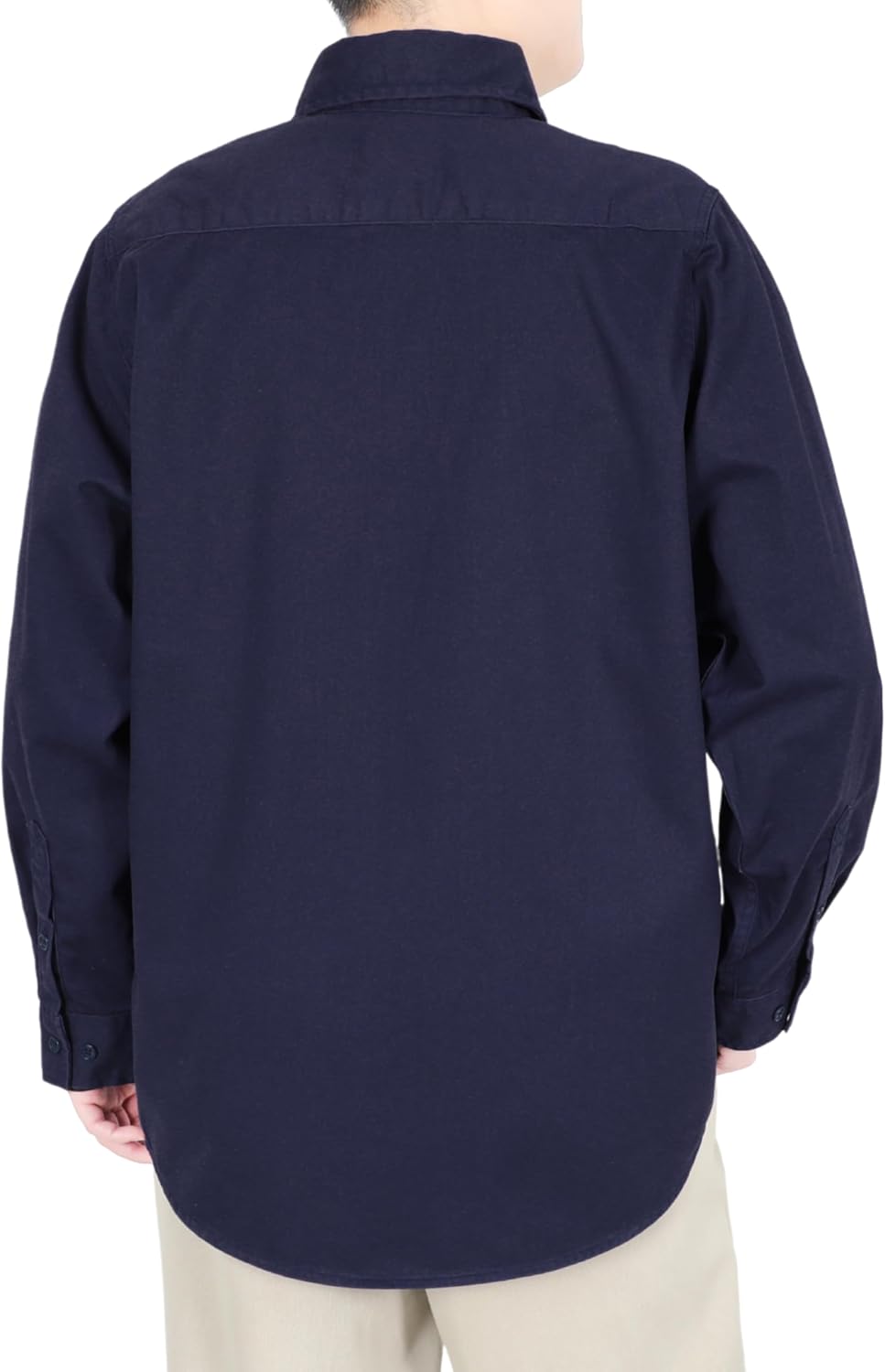 TICOMELA Men’s Mid-Weight FR Welding Shirt, 7.5oz 100% Cotton NFPA 2112 CAT2 – Flame-Resistant Button-Down Work Shirt - Image 6