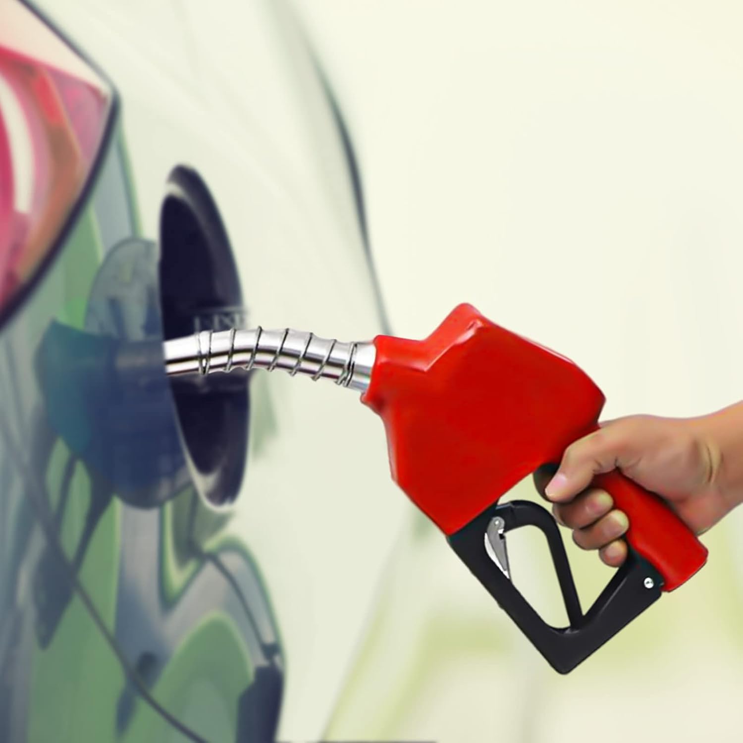 Diesel Transfer Pump, 60L/Min 110V 550W Electric Fuel Pumps Self-Priming Diesel Pump with Automatic Shut-Off Nozzle Hose and Digital Meter, Portable Gasoline Transfer Pump for Cars