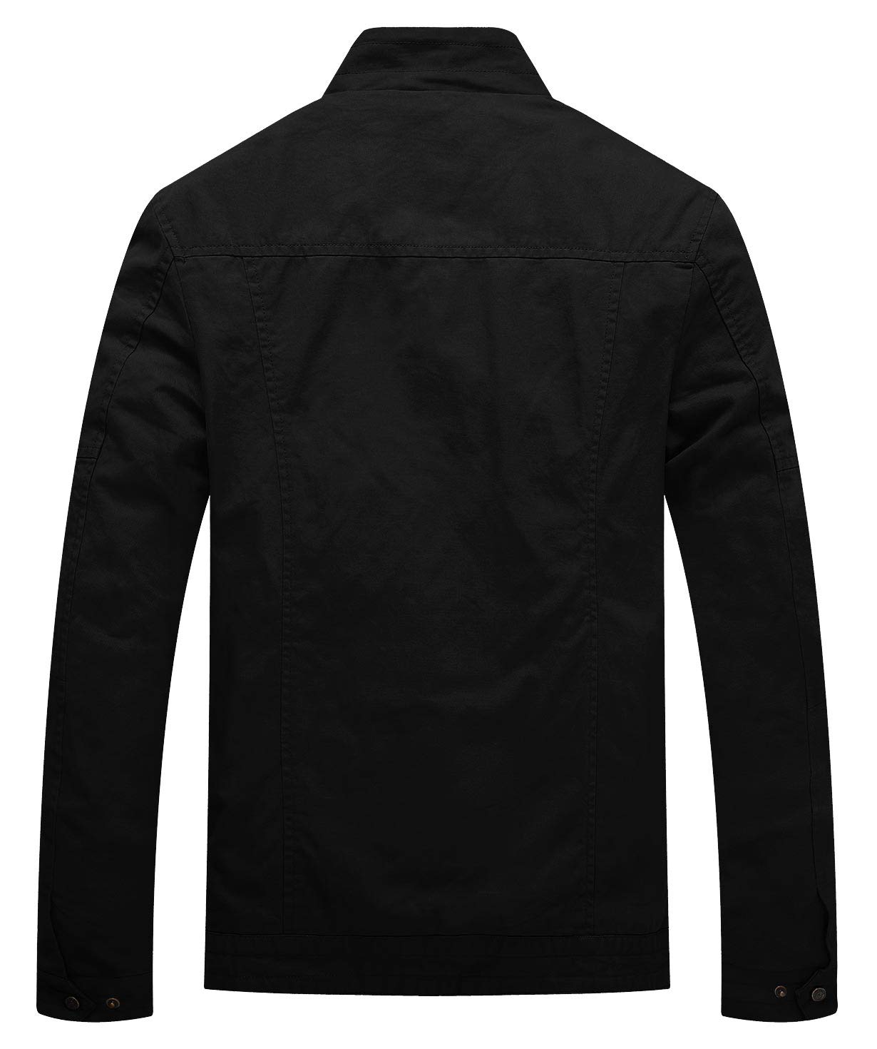 WenVen Veste Zippée Homme Blouson Printemps été Vêtement Léger Vintage