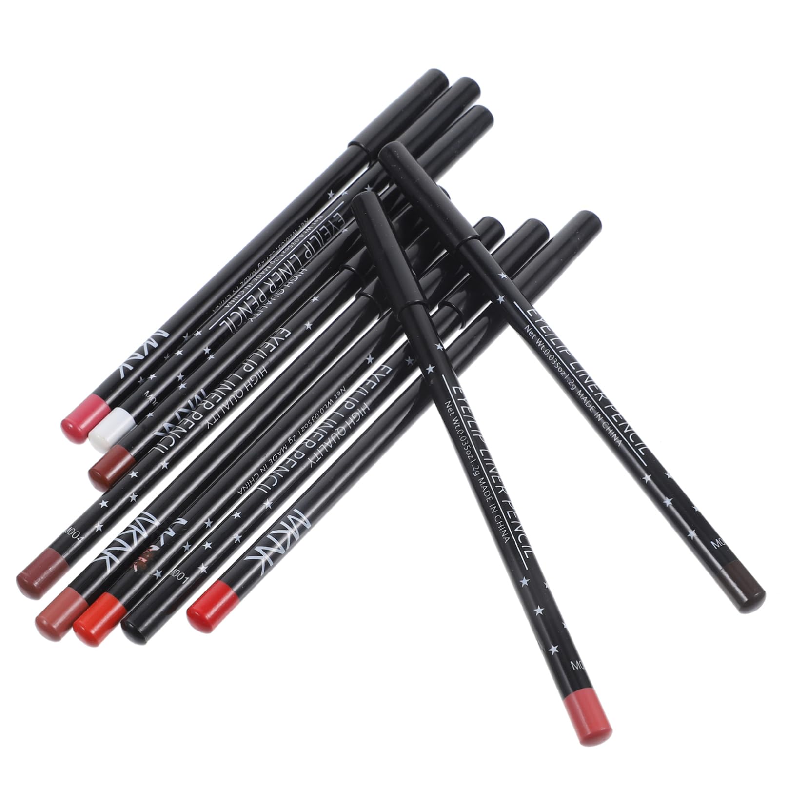 FRCOLOR Makeup Lip Liner 12 Colors Waterproof Eye Liner Lip Shaping Pencil Pencils for Ladies