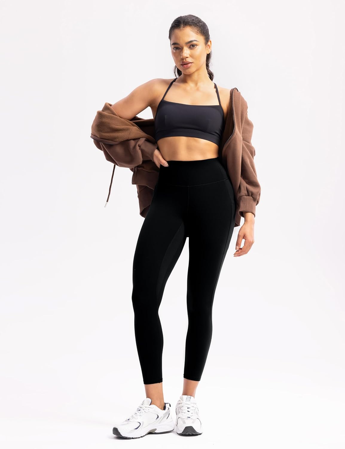 Women's Workout Leggings with Pockets Yoga Pants 25"/28" High Waisted Athletic Tights Soft Gym Lounge Activewear - Image 5